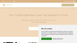 PP Cream Jar With Bamboo Lid