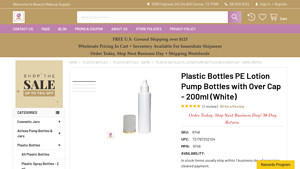 AS Lotion Pump Bottle with Cap