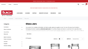 Round Shaped Glass Cosmetic Jar