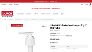 AS Lotion Pump Bottle with Cap
