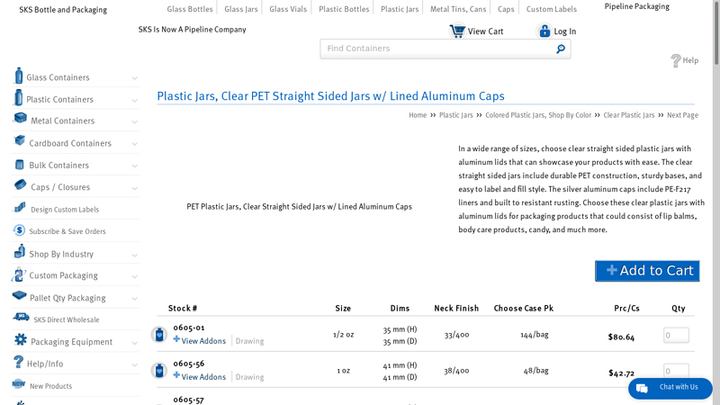 Clear Plastic PET Jar With Aluminium Lid