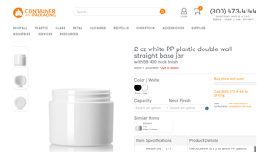 PP Double-wall Cosmetic Jar With Cap