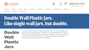 Smooth Texture PP Cosmetic Jar