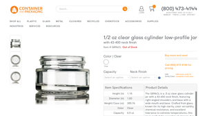 Cylinder Smooth Surface Comsetic Jar