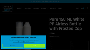 PMMA Pump Bottle Cream Bottles with Cap