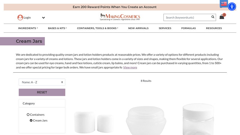 cream jars