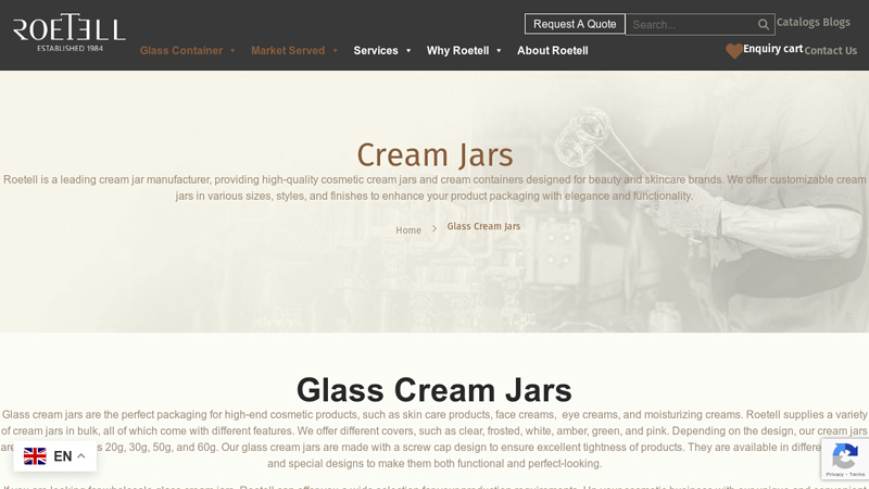 cream jars