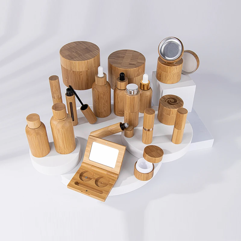 Cylindrical Wholesale Cosmetic Bamboo Dropper