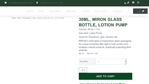 Violet Glass Treatment Pump Bottle