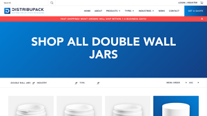 Round Shape Double Wall Cosmetic Jar
