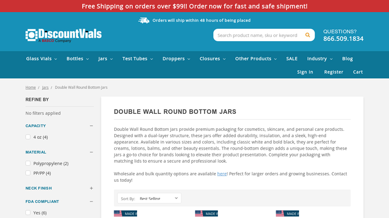 Double Wall Glass Jar