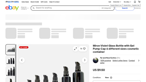 Violet Glass Treatment Pump Bottle