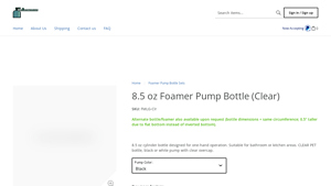 Foamer Pump Bottles with Overcap