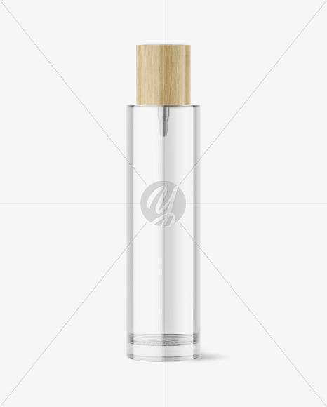 Glass Bottle With Wood Cap Wood Cosmetic Spray Bottle