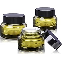 glass cosmetic jars