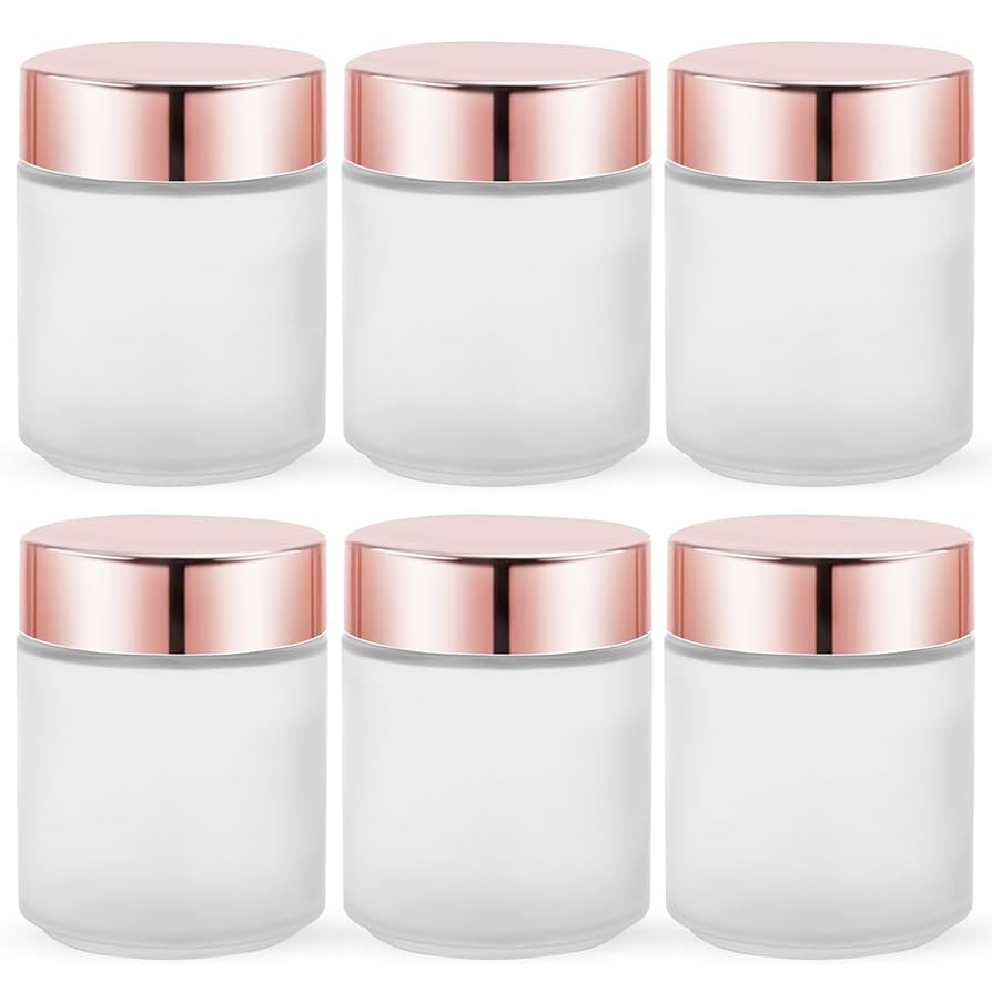 glass cosmetic jars