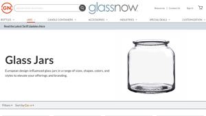 glass jars