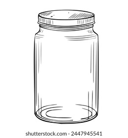 Hand-Painting Empty Glass Cream Jar