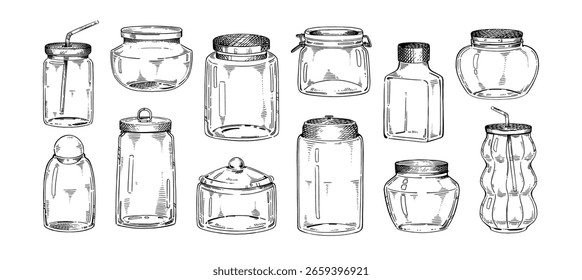 Hand-Painting Empty Glass Cream Jar