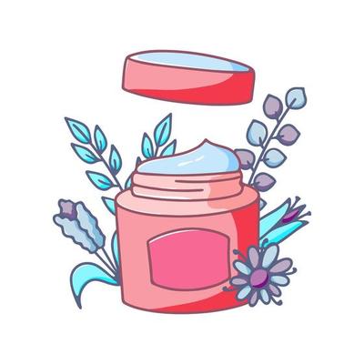 Hollowed Design Cream Jar for Skincare