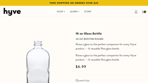 Round Shape Refillable Glass Bottle