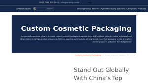 Plastic Cosmetic Jars Custom Cosmetic Packaging