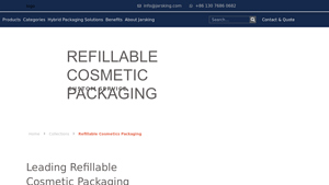 Sustainable Cosmetic Jar Packaging Replaceable Cream Jar for Skincare Refillable Cosmetic Packaging