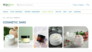 glass cosmetic jars