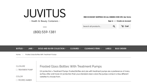 Clear Glass Treatment Pump Bottle