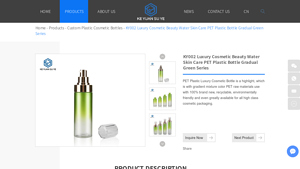 New Design Empty Plastic Cosmetic Bottle
