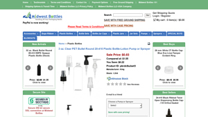 Transparent PET Bottle with Lotion Pump