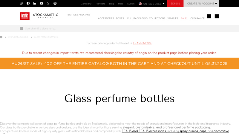 Perfume Atomizer Bottle Wholesale High Quality Empty Perfume Bottle Manufacturer