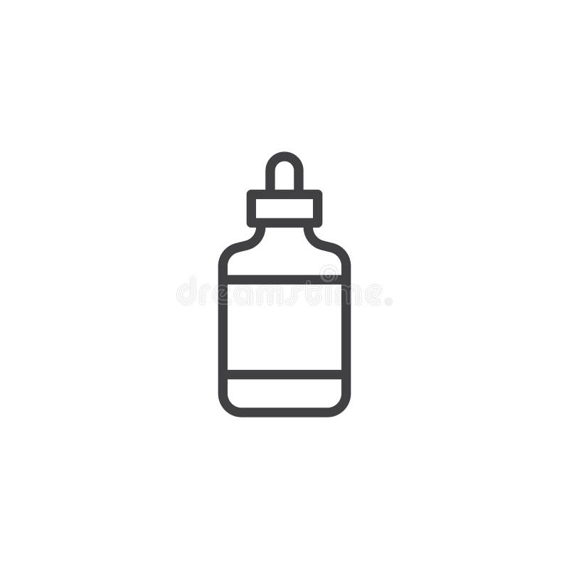 PET Cylinder Transparent Dropper Bottle
