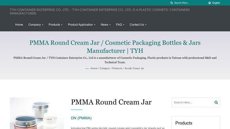 PMMA Round Plastic Cosmetic Jars Cosmetic Cream Jar Cosmetic Jars with Lids