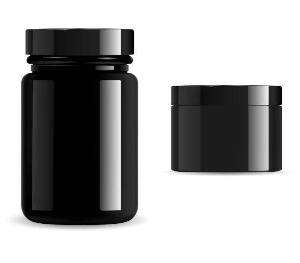 Premium Black Mini PP Cosmetic Jar