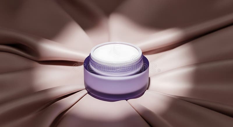 Premium Purple PLA Cosmetic Jar With Calcium Carbonate Inner Bowl