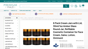 Refillable PMMA Outer Round Cream Jar