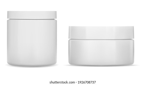 Refillable PMMA Outer Round Cream Jar