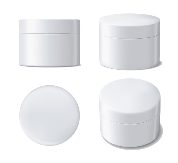 Refillable PMMA Outer Round Cream Jar