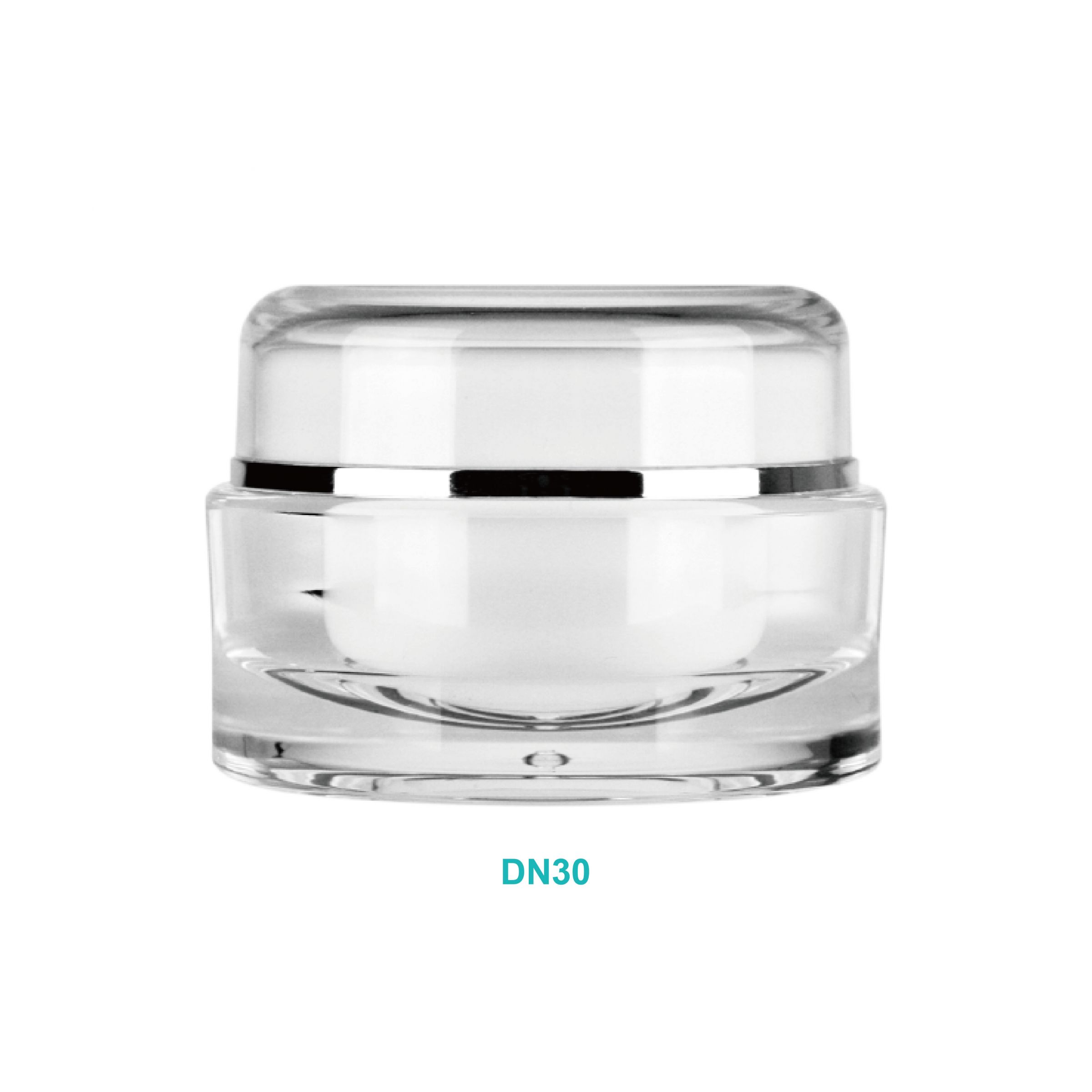 Round Acrylic Plastic Cosmetic Bottle