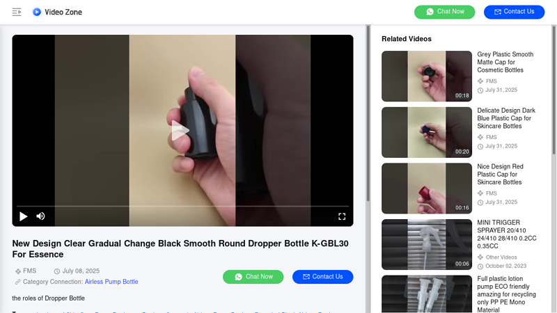 Round Gradual Change Lotion Pump Bottle