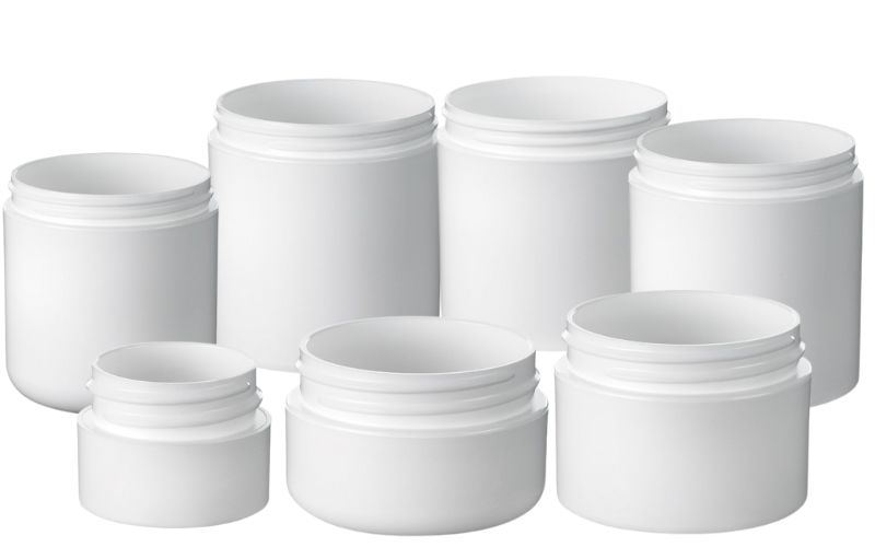 Round Shape Double Wall Cosmetic Jar
