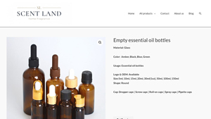 10ml 15ml 20ml 30ml 50ml 100ml Silver Glass Essential Oil Bottle