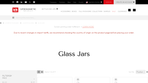 glass cosmetic jars