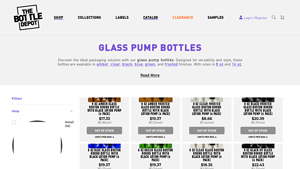 Round Glass Lotion Pump Bottle