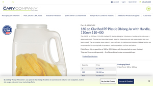 PP Plastic Oval Designer Jar with Cap