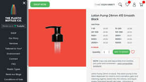 PCR Plastic Lotion Bottle with Pump