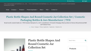 Round Acrylic Plastic Cosmetic Bottle