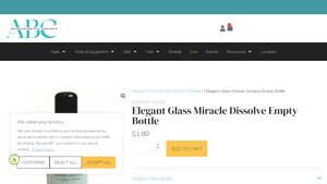 Elegant Glass Nail Polish Bottle