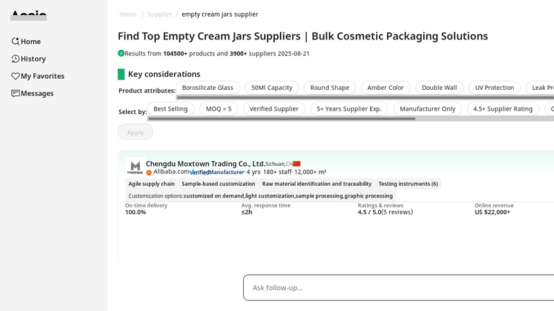 Cosmetic Jar Manufacturer High Quality Empty Plastic Cream Jar
